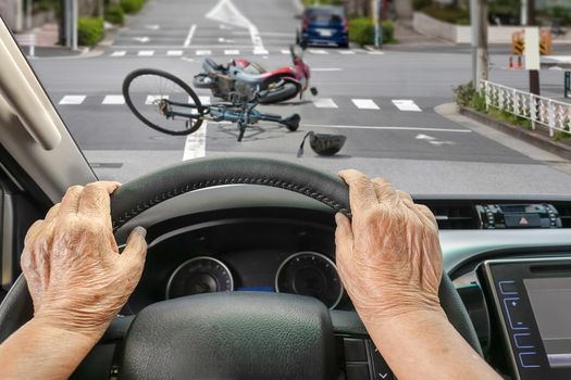 Car Accident with Senior Citizen Driver in City