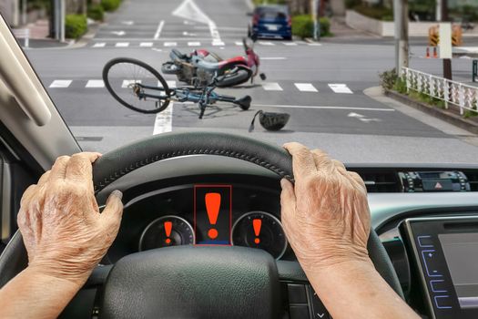Car Accident with Senior Citizen Driver in City