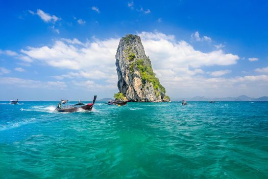 Long tail boat near Ao Nang ,Krabi Thailand