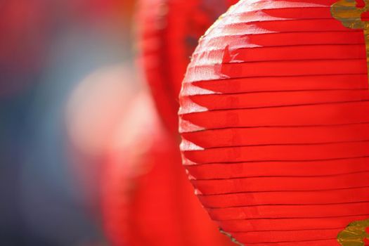 Chinese new year lanterns in chinatown.