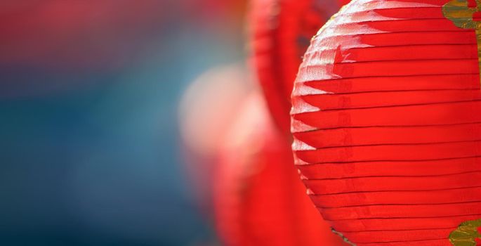 Chinese new year lanterns in chinatown.