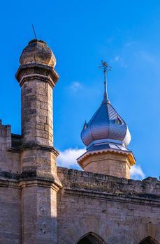 Ruined Kuris manor or Kuris castle in the Petrovka village, Odessa region, Ukraine.