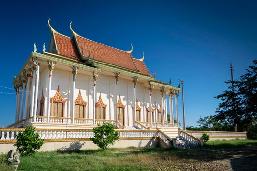 Wat Svay Andet Pagoda of Lakhon Khol Dance Unesco Intangible Cultural Heritage site in Kandal province near Phnom Penh Cambodia