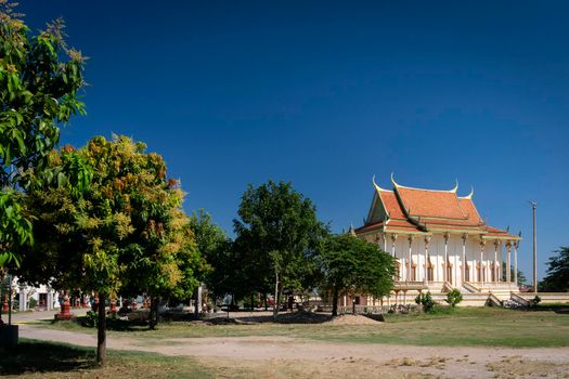 Wat Svay Andet Pagoda of Lakhon Khol Dance Unesco Intangible Cultural Heritage site in Kandal province near Phnom Penh Cambodia