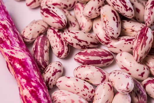 Pinto beans in a closeup