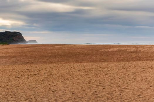 Photograph of the sand and skyline at Avoca Beach on the Central Coast in New South Wales in Australia