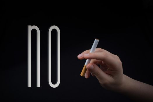 World No Tobacco Day poster for say no smoking concept