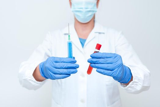 Testing New Vaccine For The Virus Presenting Vaccination Clinical Trials
