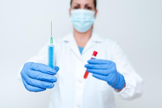 Testing New Vaccine For The Virus Presenting Vaccination Clinical Trials
