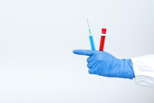 Testing Medicine And Vaccine For Virus Infection Laboratory Trial Tests