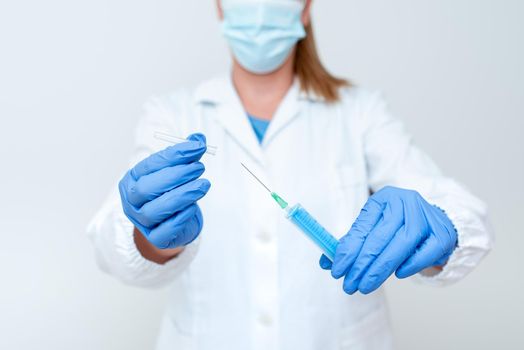 Preparing Medical Vaccine Presenting New Medicine Formulation
