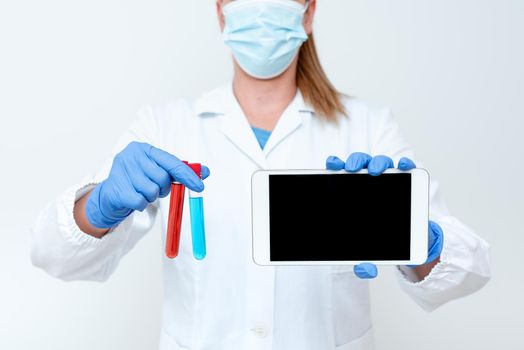 Studying New Medical Technology Presenting Medicine For The Virus
