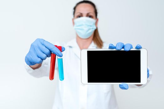 Studying New Medical Technology Presenting Medicine For The Virus