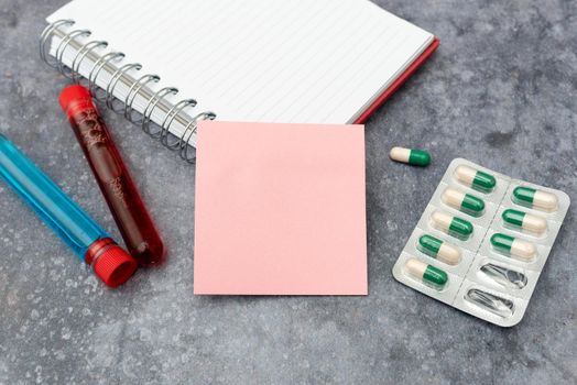 Writing Prescription Medicine Laboratory Testing And Analyzing Ifections