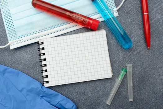 Writing Prescription Medicine Laboratory Testing And Analyzing Infections
