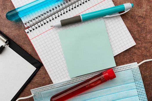 Writing Prescription Medicine Laboratory Testing And Analyzing Infections