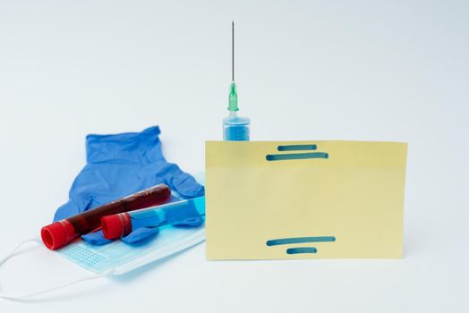 Writing Important Medical Notes Laboratory Testing Of New Infections