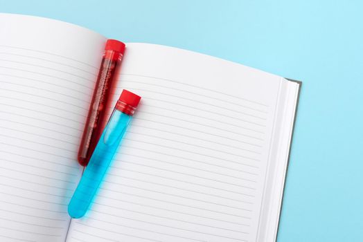 Writing Important Medical Notes Laboratory Testing Of New Virus Medicine