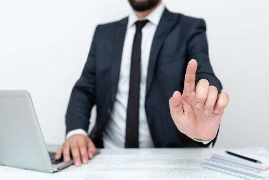 Remote Office Work Online Presenting Communication Technology