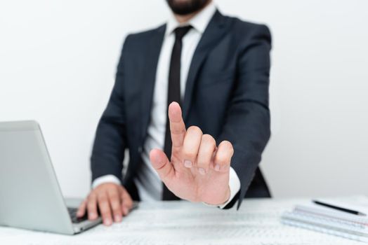 Remote Office Work Online Presenting Communication Technology