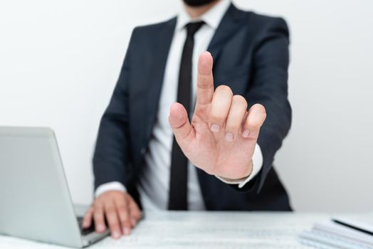 Remote Office Work Online Presenting Communication Technology