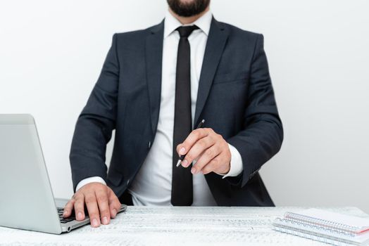 Remote Office Work Online Presenting Communication Technology