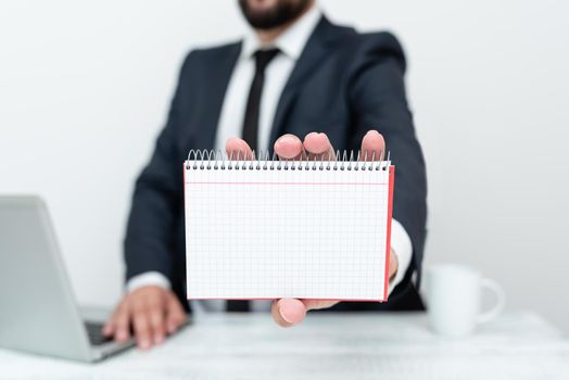 Remote Office Work Online Presenting Business Plan And Designs
