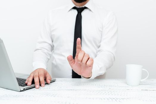 Remote Office Work Online Presenting Business Plan And Designs