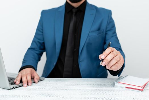 Remote Office Work Online Presenting Business Plans Designs