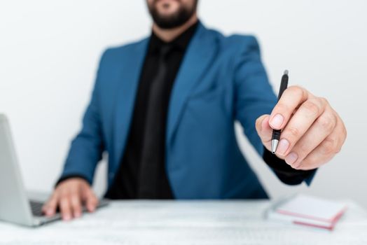 Remote Office Work Online Presenting Business Plans Designs