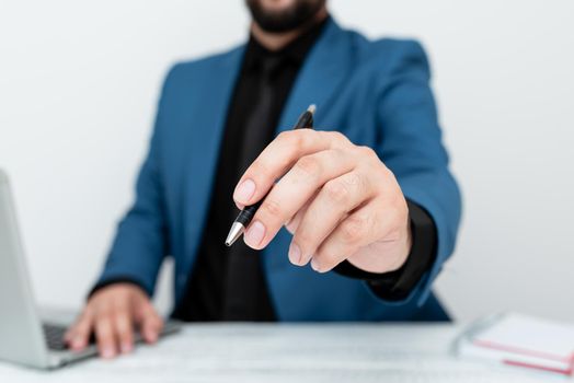 Remote Office Work Online Presenting Business Plans Designs