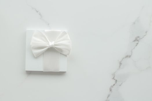 Romantic celebration, lifestyle and holiday present concept - Luxury wedding gifts on marble