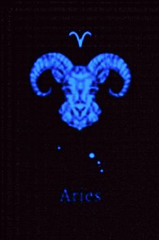 Zodiac Aries with a star and symbol outline