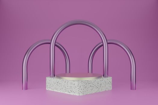 Premium minimal podium studio background for product display. Abstract Background Scene 3d Render for product advertise.