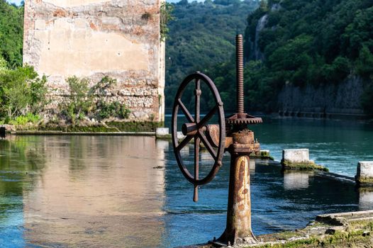 Stifone di Narni iron wheel characteristic of the place