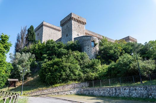 landascape of rocca di Narni of medieval age on the hill above the city