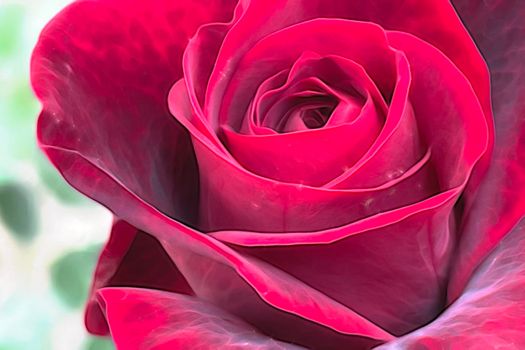 close up rose flower in nature