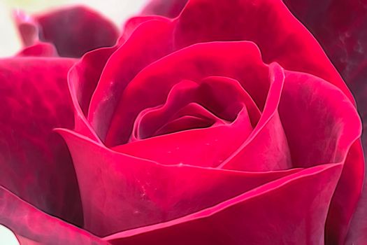 close up rose flower in nature