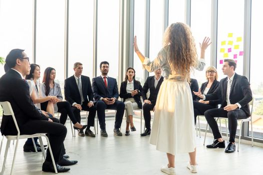 Shot of a group of businesspeople having a discussion in an office 