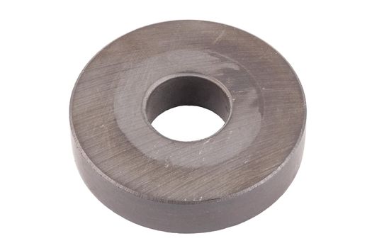 ring permanent magnet isolated on white background - part of electrical speaker