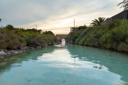Sa Sequi canal on the Island of Formentera in the summer of 2021.