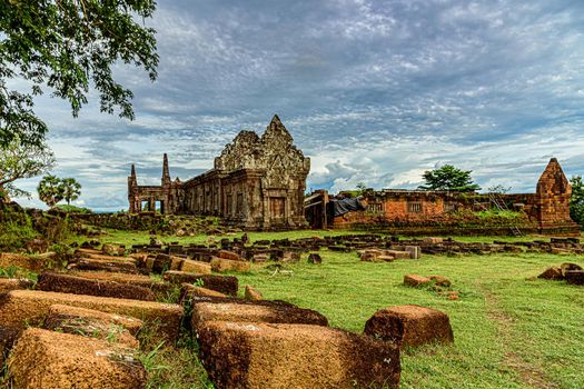 Vat Phou or Wat Phu is the UNESCO world heritage site in Champasak Province, Southern Laos. Wat Phou Hindu temple located in Champasak Province, Southern Laos