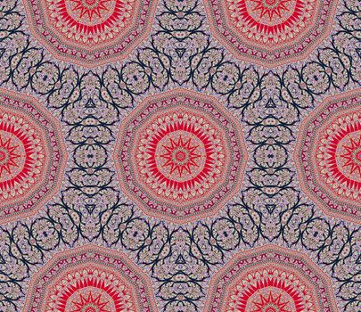 Colorful abstract kaleidoscope or endless pattern for background used.