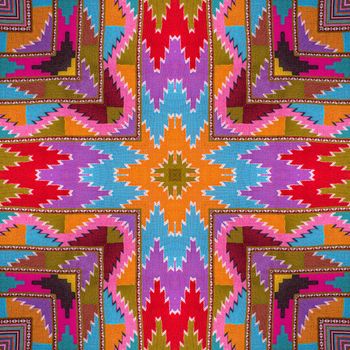 Colorful abstract kaleidoscope or endless pattern for background used.