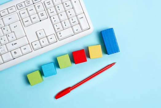 Stack of Sample Cube Rectangular Boxes On Surface Polished With Multi-Colour