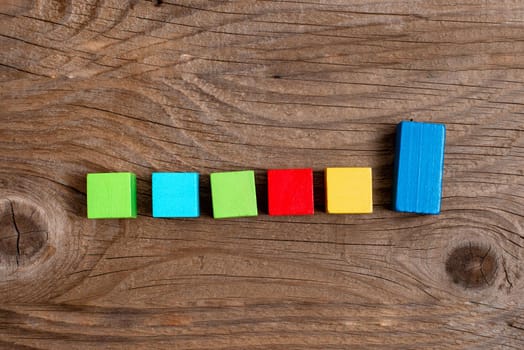 Stack of Sample Cube Rectangular Boxes On Surface Polished With Multi-Colour