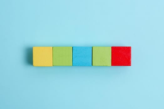 Stack of Sample Cube Rectangular Boxes On Surface Polished With Multi-Colour