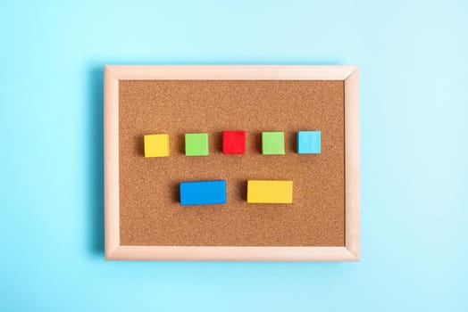 Stack of Sample Cube Rectangular Boxes On Surface Polished With Multi-Colour