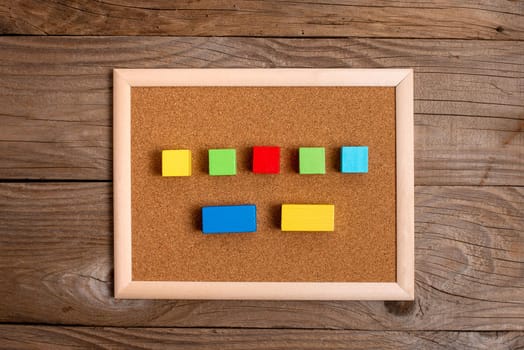 Stack of Sample Cube Rectangular Boxes On Surface Polished With Multi-Colour