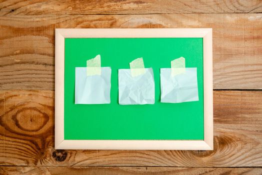 Display of Different Color Sticker Notes Arranged On Flat Lay Background
